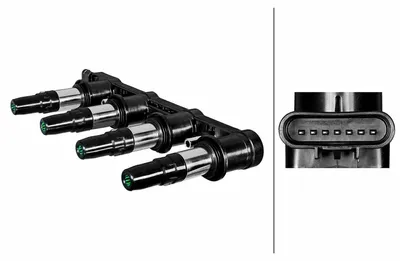 Produktbild von HELLA 5DA 358 290-371 Zündspule für CHEVROLET ORLANDO (J309) CRUZE (J300) Aveo / Kalos Schrägheck (T250, T255) CRUZE Station Wagon (J308)