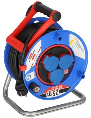 Imagen del producto de Brennenstuhl Garant Bretec, carrete de cable para uso industrial/en obras, 25 metros, cable H07RN-F 3G1,5, modelo 1218900