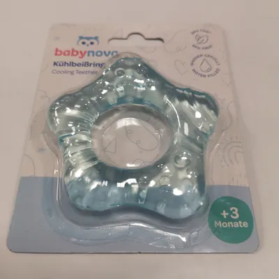Produktbild von Baby-Nova 31508 Silikon-Beißring, 3 - 6 Monate, KÃ1/4hlfunktion, BPA-frei