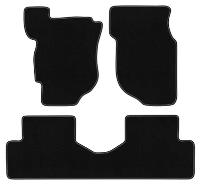 Zdjęcie produktu dla Dywaniki samochodowe welurowe BASIC do: Honda Concerto (1988-1994, liftback) czarne, z mocowaniami