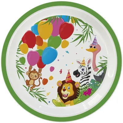 Image de Zoo Party Assiette réutilisable