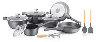 Image de Batterie de cuisine 13 pièces Argenté Royalty Line RLBS1010M-SIL
