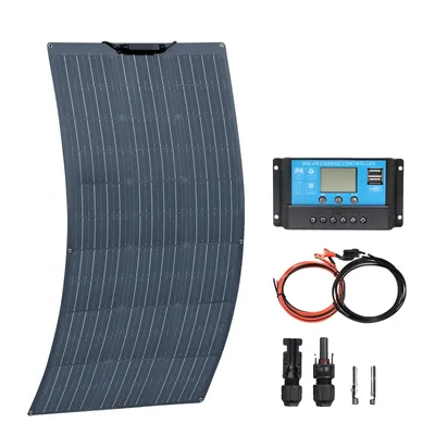 Obrázok produktu pre Flexibilný solárny panel, možnosti 50W / 100W / 120W, vysoká účinnosť 24%, 12V 100W solárna súprava