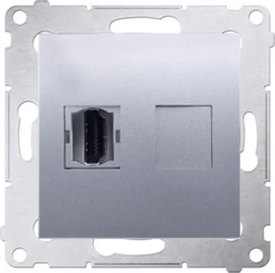 Zdjęcie produktu dla Kontakt-Simon DGHDMI.01/43, Srebrny, Plastik, IP20, 75 mm, 33 mm, 75 mm