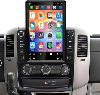Zdjęcie produktu dla Radio samochodowe Android 14 z 10-calowym ekranem dotykowym - 4+64GB pamięci - Bluetooth, nawigacja GPS - radio 2 DIN - do samochodów Mercedes Sprinter