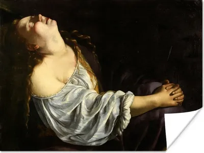 Produktbild von MuchoWow® Poster Maria Magdalena in Ekstase - Gemälde von Artemisia Gentileschi 120x90 cm - Wandbild