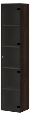 Produktbild von MIRJAN24 Glasvitrine Govi 168 mit eins Drehtüren (Farbe: Nuss Warmia)