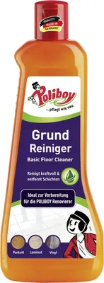 Produktbild von Poliboy Grundreiniger 500 ml für wasserfeste Böden – entfernt Wachsschichten & Versiegelungen
