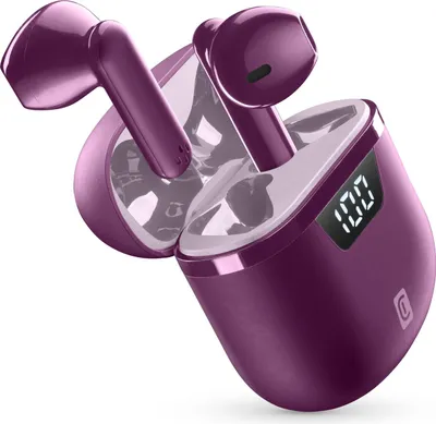 Obrázok produktu pre Cellularline 8018080461507, True Wireless Stereo (TWS), Hovor / hudba, 90 g, Slúchadlá s mikrofónom, Purpurová