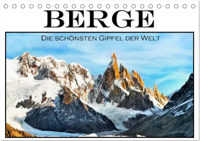 Produktbild von Berge - Die schönsten Gipfel der Welt (Tischkalender 2026 DIN A5 quer), CALVENDO Monatskalender