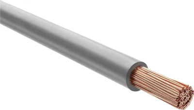 Image de CÂBLE HELU H07Z-K 90 °C 1X16 mm² GY (gris) Conducteur unique sans halogène gris AD 8,4 mm Tension nominale Uo/U 450 V/750 V - 1 mètre