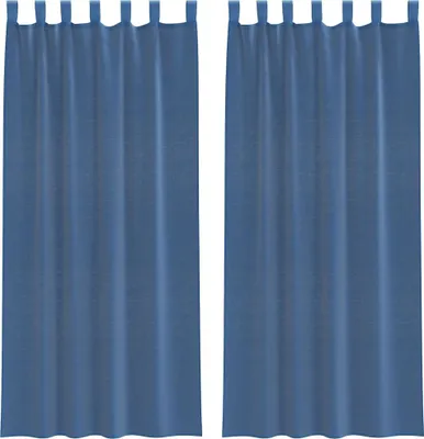 Immagine prodotto di Tende in Voile con Passanti 2 pz Blu Reale 140x225 cm