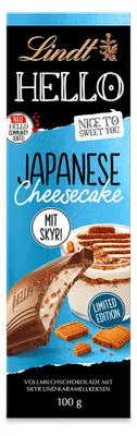 Produktbild von Lindt HELLO Japanese Cheesecake Tafel 100 g