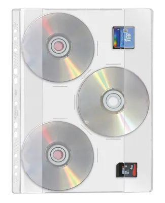 Produktbild von Veloflex CD/DVD Hülle 4359000 für DIN A4 PVC glasklar 10 St./Pack.