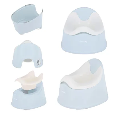 Produktbild von Töpfchen Toilettentrainer Kinder Töpfchen Kindertoilette Babytopf WC Toilettentrainer Anti-Rutsch weiß und blau Sun Baby