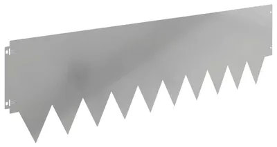 Produktbild von vidaXL Raseneinfassung 20 pcs 103 x 30 cm Metall Silber