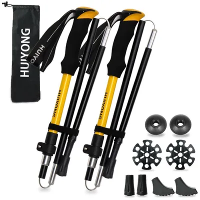 Zdjęcie produktu dla Elzusha - Teleskopowe kije trekkingowe i do Nordic walking, regulowane
