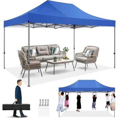 Produktbild von Gartenpavillon – Pop-up-Markise – Überdachung – Zelt – Markise – Faltzelt – Wasserdicht, 420D Oxford