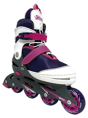 Produktbild von Best Sporting Inliner für Kinder 5-fach größenverstellbar in lila/pink I Inline Skates Kinder I robuste und hochwertige Kinder Inliner mit Bremse I Inliner Kinder mit 4 Rollen I Inliner Mädchen
