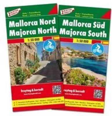 Immagine prodotto di Mappa stradale di Mallorca, set Nord e Sud, scala 1:50.000, marca freytag & berndt