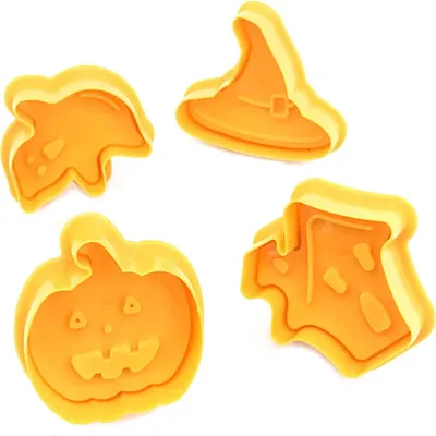 Immagine prodotto di Tagliabiscotti con motivo Halloween 4 pezzi 4 motivi