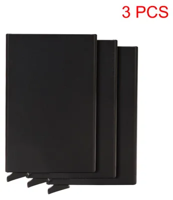 Produktbild von RFID Kartenetui Aluminium Herren Slim Wallet Schwarz