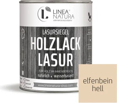 Produktbild von Holzlack Lasur | Möbel | Parkett u.- Treppen im Innenbereich 1 L elfenbein hell