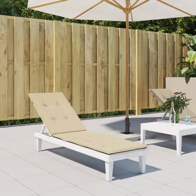 Immagine prodotto di The Living Store Cuscino per sdraio Beige (75+105)x50x3 cm