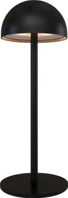 Produktbild von Ledvion Wiederaufladbare LED Tischleuchte Mattschwarz Dimmbar Warmweiss