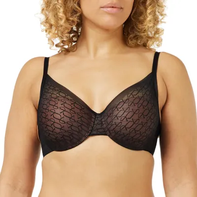 Zdjęcie produktu dla Triumph Signature Sheer, Miękka miseczka, Czarny, Fiszbina, Wzór, Damski, Zapięcie z tyłu