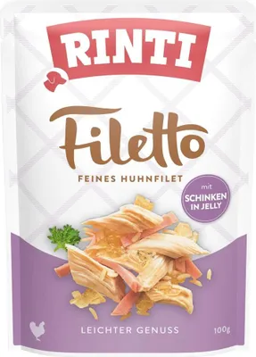 Zdjęcie produktu dla RINTI 95401, Dorosły, Każda rasa, Kurczak, Szynka, 100 g