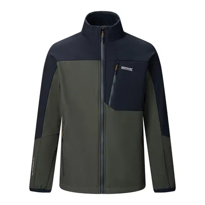 Obrázek produktu pro Regatta – Pánská softshellová bunda "Mountdale", model RG12112 (velikost L), barva tmavě khaki/černá