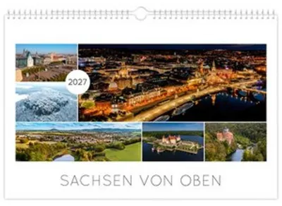 Obrázek produktu pro Kalender Sachsen von oben 2027 - Luftaufnahmen