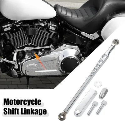 Image de Moto Vitesses Liaison 6 Trou Levier Levier Vitesse Linkage Argenté