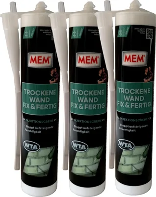 Produktbild von 3x290ml MEM Trockene Wand Fix & Fertig
