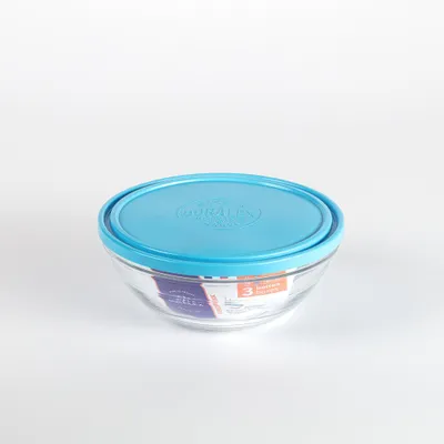 Image de Freshbox - Boite de conservation ronde couvercle bleu 1,59L