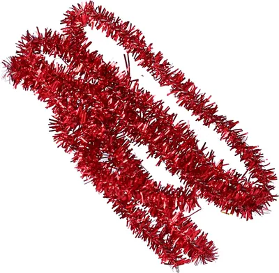 Produktbild von 1:12 Puppenhaus Weihnachts-Lametta-Band, Miniatur-Dekoration aus Metallfolie, 45 cm