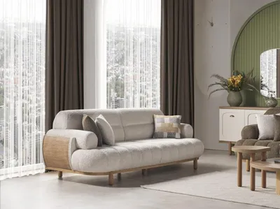 Produktbild von Couch Set Polstergarnitur Wohnlandschaft Sitzmöbel Sofa Kombination Sitzgruppe