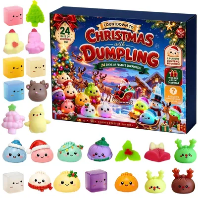 Obrázek produktu pro Adventní kalendář 2026 Vánoční odpočet kalendář Dumpling Adventní kalendář 2026 24denní vánoční odpočet