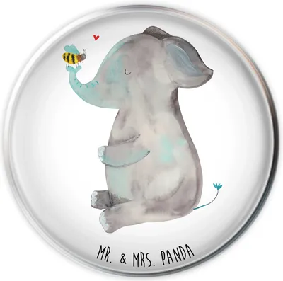 Produktbild von Mr. & Mrs. Panda Waschbecken Stöpsel Elefant Biene - Weiß - Geschenk, Liebesbeweis, Liebe, Ablaufstopfen, stopfen, Liebesspruch, waschbeckenstöpsel, Hochzeitsgeschenk