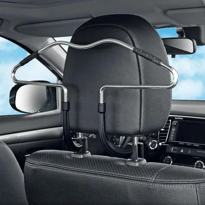 Produktbild von Auto-Kleiderbügel für Kopfstütze – PKW-Jackenhalter mit Haken – stabiler Kleiderbügel für Hemden, Jacken & Mäntel – universell für alle Fahrzeugtypen