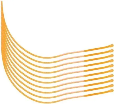 Productafbeelding van Nylon vliegenvis-lusverbinding, 10 stuks, geschikt voor 30LB / 50LB vislijn, geel