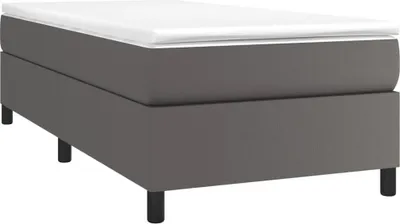 Produktbild von "Winter Sale" Klassische Betten - Grau Boxspringbettgestell Grau 90x200cm Kunstleder DE3221518