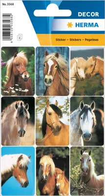 Produktbild von HERMA 3568 10x Sticker DECOR Pferdeköpfe