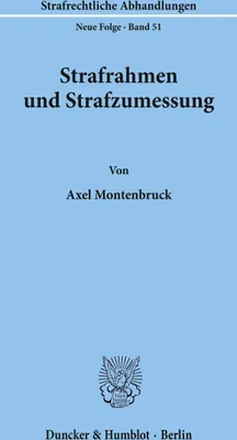 Produktbild von Strafrahmen und Strafzumessung.