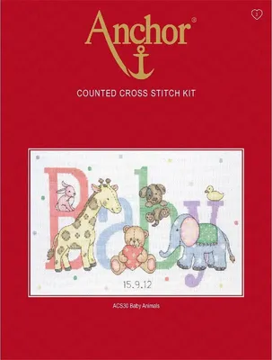 Obrázek produktu pro Anchor cross stitch set "Děti zvířat", počítaný vzor