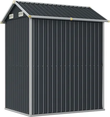 Produktbild von Gartenhaus Anthrazit 192x152,5x237 cm Verzinkter Stahl