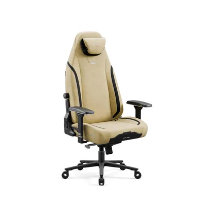 Obrázok produktu pre Herná stolička Diablo X.Eye Prime s funkciou chladenia Kancelárska stolička Stolová stolička, max. nosnosť 140 kg, veľkosť Normal, farba Broken Gold