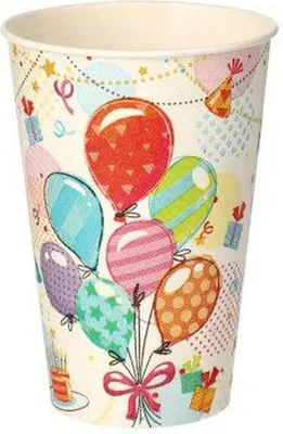 Produktbild von Papstar Pappbecher 0,2 l "Fete", 14 x 10 Stück