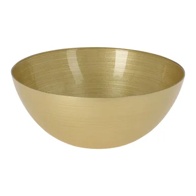 Produktbild von Design Glas Schüssel Goldfarben Rund 28 cm Glasschüssel Obstschale Dekoschale Salatschüssel 3,6 L